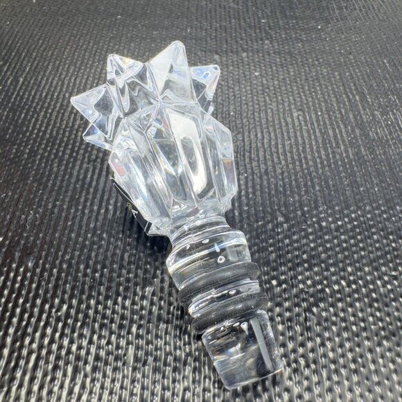 Miller Rogaska Decanter Stopper Clear Lead Crystal Slovenia New in Box Signed - Picture 13 of 13